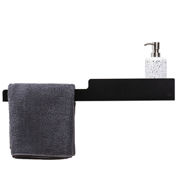 Czarna półka łazienkowa NAOMI