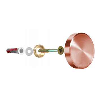 Zaślepka montażowa 16 mm Miedziana 2 szt.