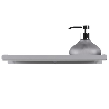 Szara półka łazienkowa do ściany Logan