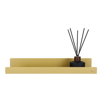 Złota półka łazienkowa pod lustro ANKONA 40cm