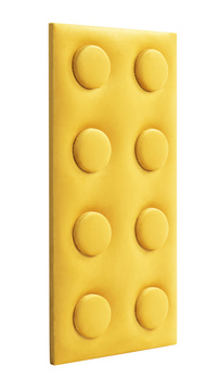 Panel tapicerowany Lego 25 x 50 x 4 cm żółty