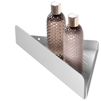 Półka pod prysznic łazienkowa Narożna Szara