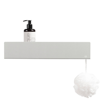 Szara półka pod prysznic ISLA 40 cm