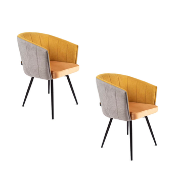 Krzesło obrotowe tapicerowane Palermo - 2 sztuki