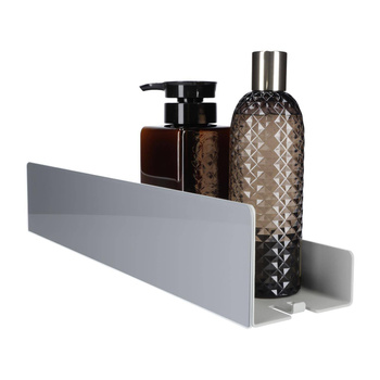 Szara półka łazienkowa ISLA 40cm lacobel szary