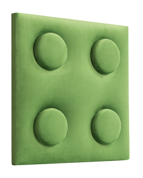 Panel tapicerowany Lego 25 x 25 x 4 cm jasno zielony