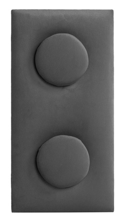 Panel tapicerowany w kształcie klocków 12,5 x 25 x 4 cm ciemno szary