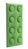 Panel tapicerowany Lego 25 x 50 x 4 cm jasno zielony