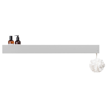 Zestaw Szara półka pod prysznic ISLA 90 cm + Żel pod prysznic Luxury Bath 300ml Ogórek i Szałwia