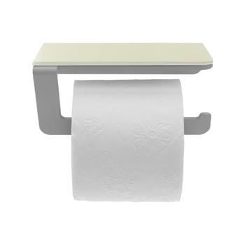Uchwyt na papier toaletowy PIXEL Szary lacobel Kremowy