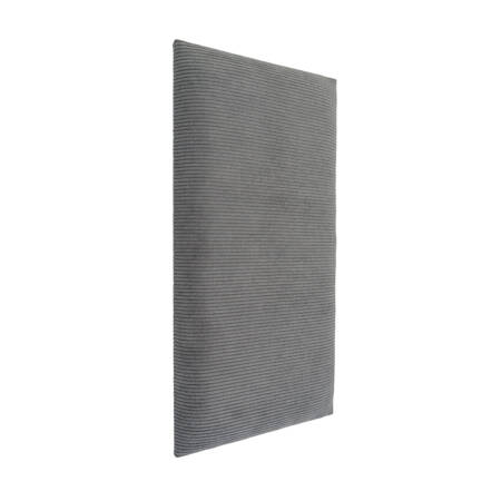 Panel tapicerowany Cord 60x30 cm Szary
