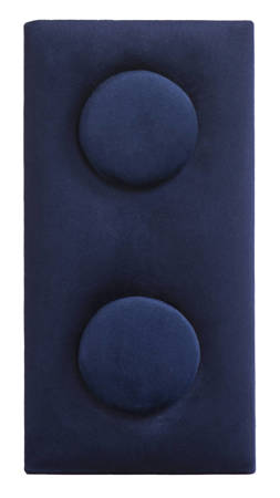 Panel tapicerowany w kształcie klocków 12,5 x 25 x 4 cm granatowy