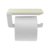 Uchwyt na papier toaletowy PIXEL Biały lacobel Kremowy